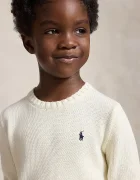 Polo Ralph Lauren пуловер за деца от памук бежов 322970429502