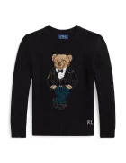 Polo Ralph Lauren пуловер за деца от памук черен 323B29194001