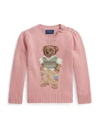 Polo Ralph Lauren пуловер за деца от памук розов 312B17822001