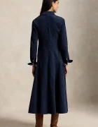 Polo Ralph Lauren разкроена рокля с памук тъмносиня 211B17452