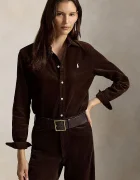 Polo Ralph Lauren риза дамска от памук кафява 211A93203