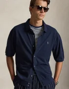 Polo Ralph Lauren риза мъжка от памук тъмносиня 710B18514
