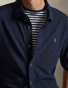 Polo Ralph Lauren риза мъжка от памук тъмносиня 710B18514