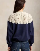 Polo Ralph Lauren суичър дамски с памук тъмносин 211B23859