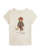 Polo Ralph Lauren тениска за деца от памук бежова 312B26296001