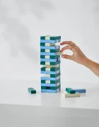 Printworks Игра с умения Tumbling Towers 285 × 85 × 8 cm в синьо PW00758