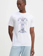 PS Paul Smith Памучна тениска в бяло с принт M2R.011R.PP5087