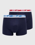 Puma боксерки мъжки от памук с еластан Everyday Logo 2 броя тъмносини 938325