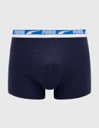 Puma боксерки мъжки от памук с еластан Everyday Logo 2 броя тъмносини 938325