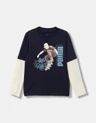 Puma Детска блуза с дълги ръкави MID90s Layered Longsleeve B