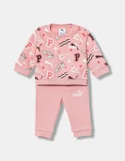 Puma Детски анцуг MINICATS AOP Crew Set FL INF