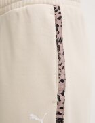 Puma спортен дамски панталон от памук Essential graphic animal бежов 692464