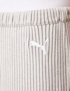 Puma спортен панталон дамски с вискоза Essentials Ribbed бежов с висока талия 636667