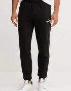 Puma Спортен панталон Essential Sweatpants мъжки в черно с изчистен дизайн 682606