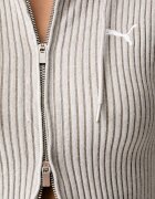 Puma суичър с цип и качулка дамски Essentials Ribbed бежов 636669