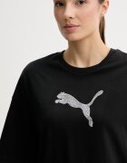 Puma тениска женска памучна GRAPHIC черна 634566