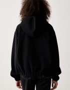 Rains поларен суичър Fleece Hoodie черен 19010