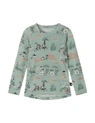 Reima комплект термобельо за деца с мериносова вълна Moomin Trivsam зелен 5200021C