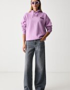 Rip Curl суичър с качулка дамски SURF PUFF HERITAGE виолетов 06AWFL