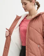 Roxy Яке Better Weather в кафяво зимен модел с уголемена кройка ERJJK03634