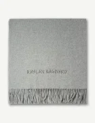 RUSLAN BAGINSKIY шал дамски от вълна Wool Scarf сив SKR031-MW-FLTL