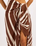 SEAFOLLY плажна пола дамска Coastline Sarong кафява 55539-SG