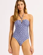 SEAFOLLY Цял бански дамски Ring Front тъмносин 11218-301