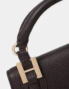 Silvian Heach чанта crossbody дамска от кожа MARECHIARO кафява RCP25007BO
