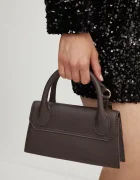 Silvian Heach чанта crossbody дамска от кожа MARECHIARO кафява RCP25007BO