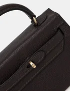 Silvian Heach чанта crossbody дамска от кожа SANITA кафява RCP25016BO