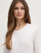 Sisley Блуза с дълги ръкави в бяло