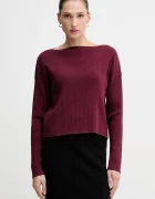 Sisley Пуловер с вълна в бордо 1KHTL106J