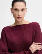 Sisley Пуловер с вълна в бордо 1KHTL106J