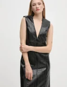 Sisley Рокля в черно къса разкроена 4S6DLV06O