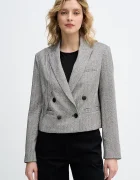 Sisley Сако в черно с двуредно закопчаване 2D12LW03P