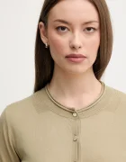 Sisley Жилетка дамска в зелено от лека материя 17Q3M5203