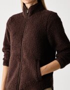 Skechers поларен суичър дамски SKECH-SHERPA JACKET кафяв JA218