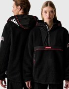 Sprayground анорак от полар черен SP137D
