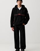 Sprayground анорак от полар черен SP137D