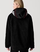 Sprayground анорак от полар черен SP137D