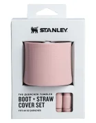 Stanley Силиконови аксесоари за чаши Quencher Boot + Straw Topper в розово