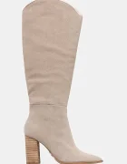 Steve Madden Боти Bixby в бежово с дебел ток 11004834