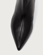 Steve Madden ботуши под коляното дамски от кожа Lavan черни 11003290