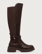 Steve Madden ботуши под коляното с платформа дамски Caller кафяви 11004962