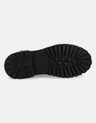 Steve Madden Кожени боти Lexs в черно с платформа 11003593