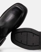 Steve Madden Кожени ботуши Constance в черно с равна подметка SM11003238