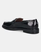 Steve Madden Кожени мокасини Adison в черно с равна подметка 11004736