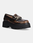 Steve Madden Кожени мокасини Occupy в кафяво с платформа SM11003276