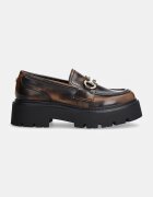 Steve Madden Кожени мокасини Occupy в кафяво с платформа SM11003276
