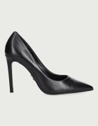 Steve Madden обувки с ток от кожа Thrive черни 11003887